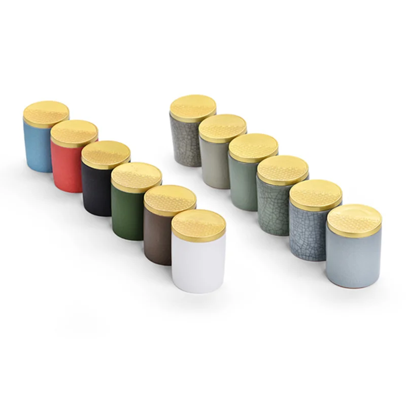 

Ceramic Tea Storage Box Candy Jar Storage Mini Bottle Tea Coffee Sugar Storage Jars Small Things Container Portable Food Tank