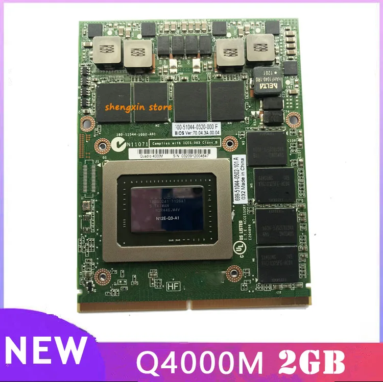 Видеокарта Quadro 4000m Q4000M Vga Фотографическая карта N12E-Q3-A1 HGXY3 для ноутбука Dell M6600 M15X HP