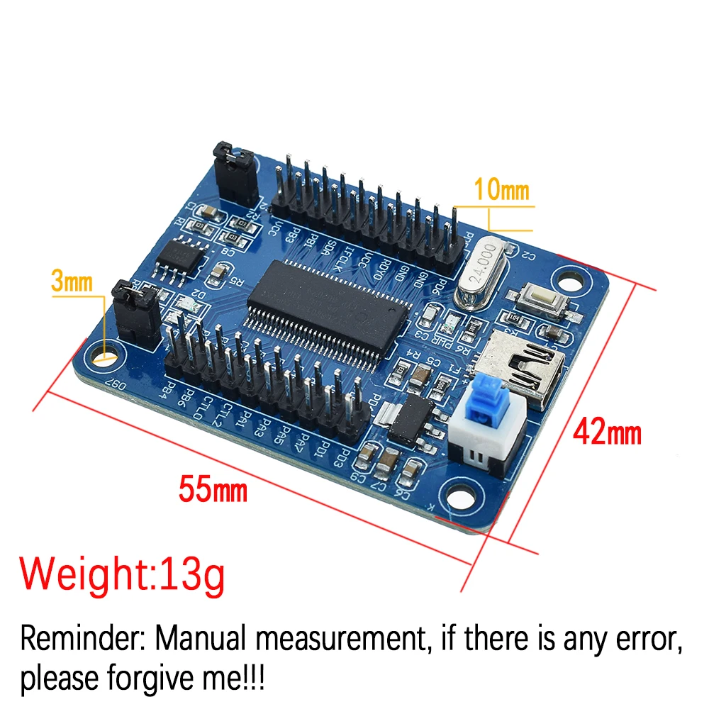 Официальная Женская материнская плата USB FX2LP CY7C68013A макетная логический