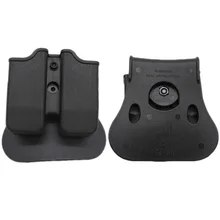 Тактический Двойной подсумок для IMI Glock 17 19 22 31 страйкбол пистолет клип мешок модуль комбинированный ремень петля весло Охота