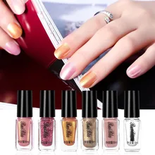 Danger& Jie 5 мл* 6 шт. Набор лаков для ногтей коробка многоцветный золотой блеск блестки Маникюр Полупостоянный лак DIY Gesign