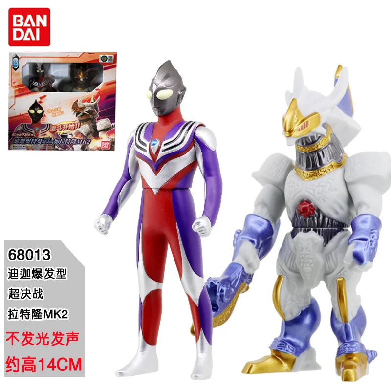 

Bandai Genuine Product Ultraman Monster Tiga Outbreak Battle Pull Tron Mk2 Soft Silcone Toy 68013