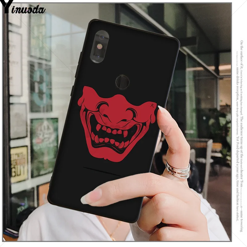 Yinuoda японская самурайская маска они Coque Shell чехол для телефона Xiao mi Red mi 5 5Plus 7 K20 Note5 6A mi 6 mi x2 mi x2S