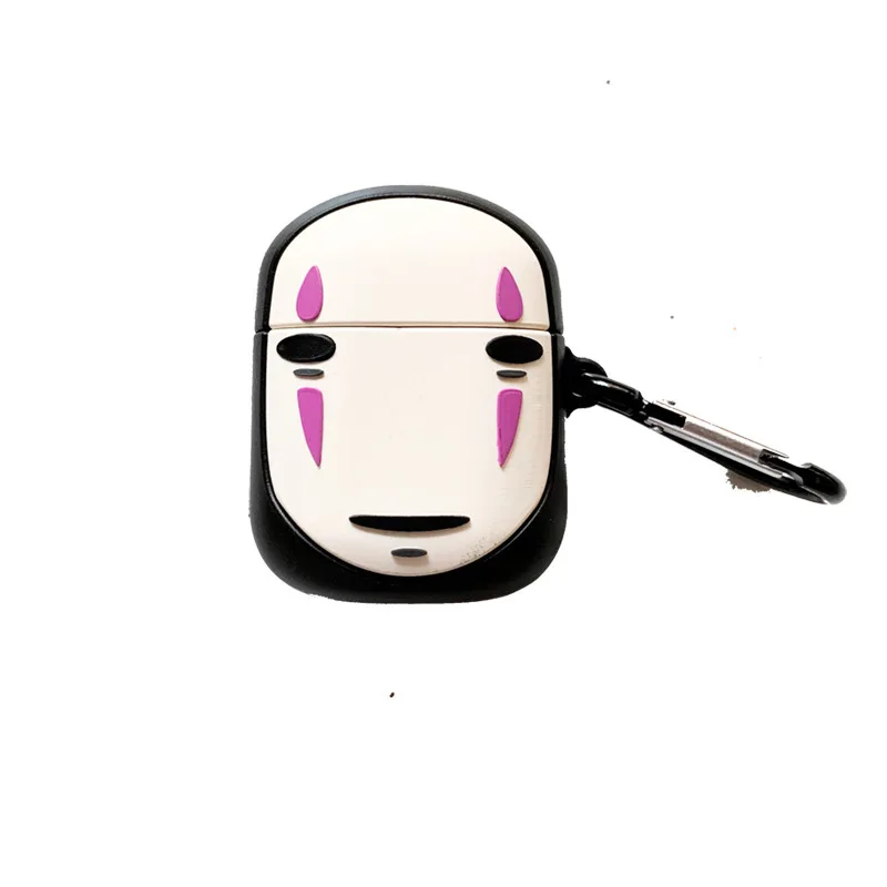 Faceless men apply protective cover Apple airpods1/2 generation Bluetooth headset set Silicone shatter-resistant cover