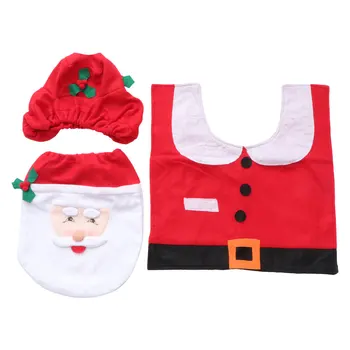 

1 Set Claus Toilet Cover Santa Toilet Cover for Home Dorm Xmas Toilet