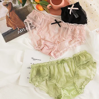 

1PC Mid-Rise Knickers Ladies Sexy Briefs Breathable Women Panties Soft Lingerie Pretty Briefs High Quality Female Underwear