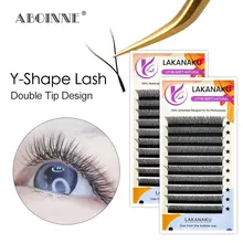 

LAKANAKU YY Shape Volume Lashes Cilia and Brazilian Volume Y Eyelash Extensions Cashmere Mink Eyelash Extensions YY Cilios