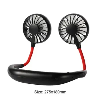 

USB Rechargeable Fans Wearable Portable Hand Free Neckband Fan for Home Office Travel Heatstroke Prevention Gadget