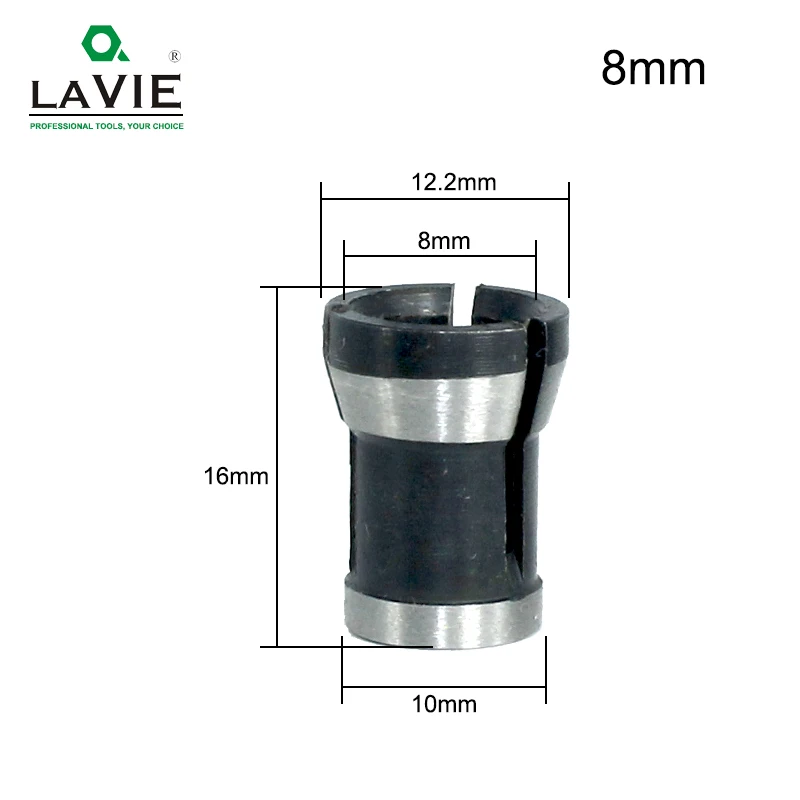 LAVIE 1 шт. 3 шт. набор цанги 6,35 мм 8 мм 6 мм цанговый патрон гравировальный станок для обрезки электрический маршрутизатор фрезерные принадлежности для резки