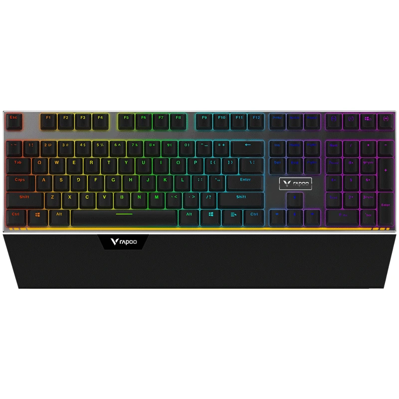 best office keyboard Rapoo V720 RGB Backlight Mechanical Gaming Keyboard Wired Computer Gaming Keyboard 108 Keys Programmable Keyboard computer keyboard for android mobile