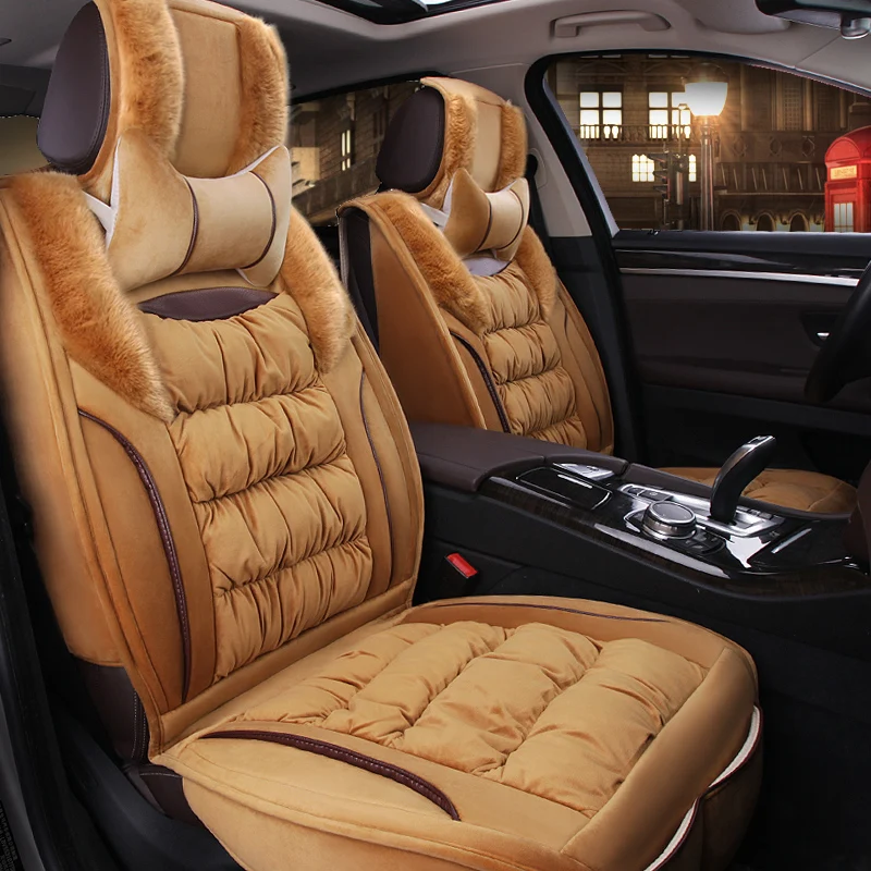 Warm Car Seat Cover Winter Cushion Auto Seats Covers for dacia dokker duster logan 2 daewoo gentra