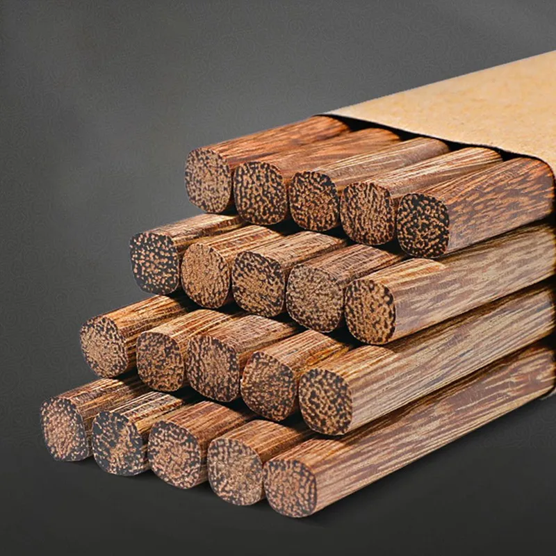 

10 Pairs Japanese Natural Wooden Bamboo Chopsticks Health Without Lacquer Wax Tableware Dinnerware Hashi Sushi Chinese