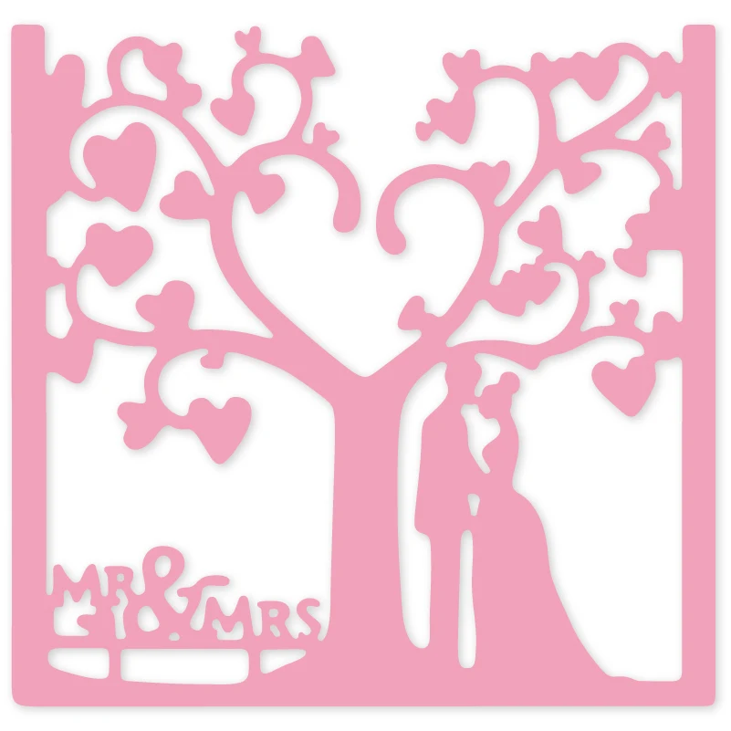Mr &amp Mrs Couple Background Metal Steel Cutting Dies DIY Scrapbooking Album Paper Card Making Stencil Crafts Embossing Die Cut | Дом и сад
