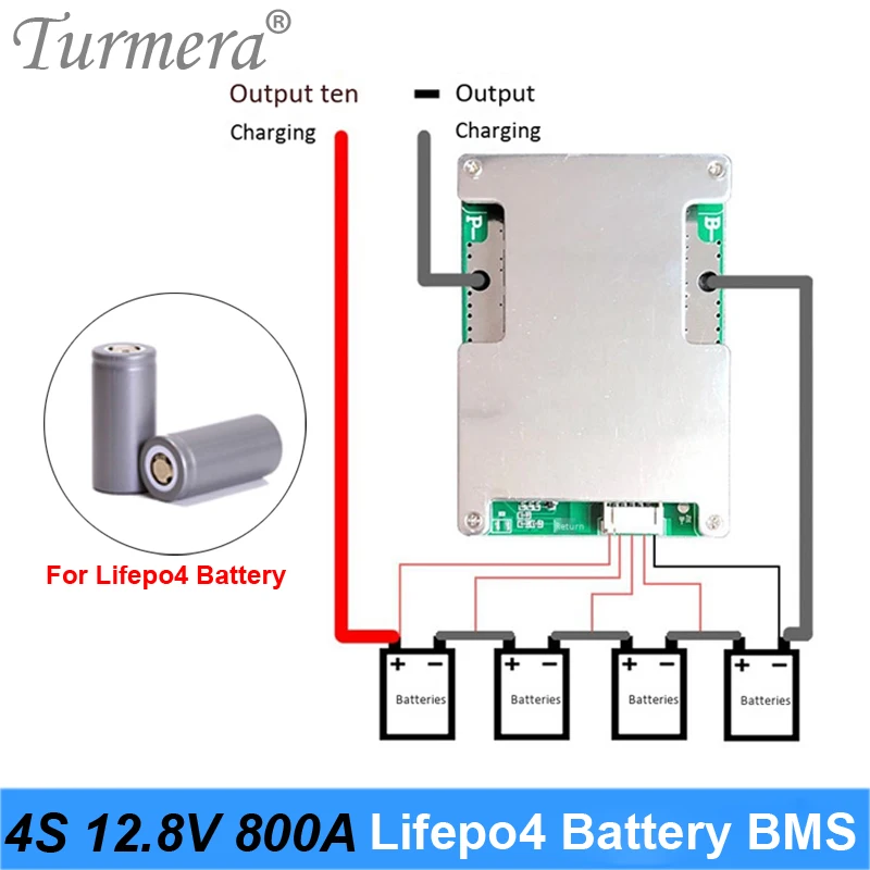 PROD 1005002270796311 Turmera 4S 800A 50A 12.8V 14.4V 32700 Lifepo4
Battery BMS Balance to Solar Panel or Electric Boat Uninterrupted Power
Supply 12V