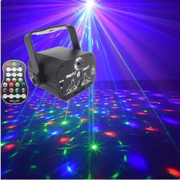 

60 Patterns Laser Projection Lamp RGB LED Disco Light 5V USB Recharge Flash Strobe Lamp For Xmas Wedding Party KTV Stage Effect