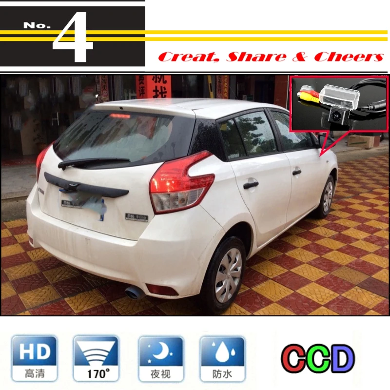 LiisleeCar Camera For TOYOTA Vios Yaris L XP150 2013 2014 2015 High Quality Rear View Back Up Camera For PAL  NTSC  CCD + RCA (8)
