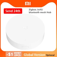 Xiaomi multimodo casa inteligente gateway zigbee wifi bluetooth malha hub trabalho com mijia app apple homekit casa inteligente hub