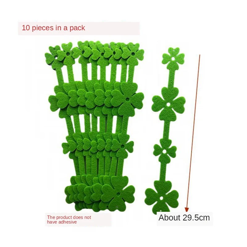TN Leaves Non-woven Wicker Curved Wall Stickers Fish Ocean Water Grass Seaweed Felt Fabric Kindergarten Decoration Classroom DIY