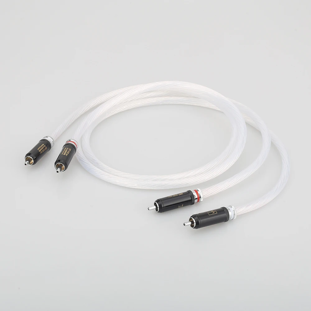 Audiocrast Pair 5N Silver Plated Rca Analogue Cable Hifi Rca Audio Cable For Cd Amp