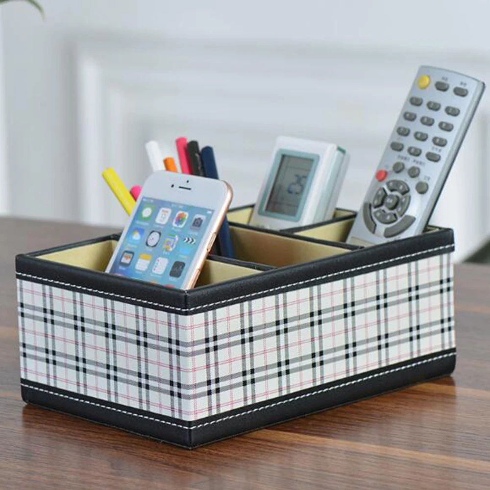 Desktop Storage Box Stationery Organizer Stationery Storage Box Desktop Storage Kit Desk Organizer 4 Compartments Pencil Remote Control Mobile Phone Business Cards Stapler Cosmetics Holder Storage Box Organizer desktop storage box,stationery organizer,stationery storage box,desktop storage kit