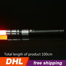 Металлический лазерный световой меч Реплика тяжелый Dueling световой меч со звуком Люка Скайуокера световой меч перезаряжаемый Saber Force FX