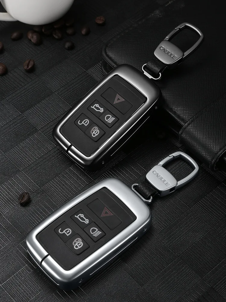 Для Land Rover Алюминий брелок для автомобильных ключей, ключница чехол для ключа чехол Range Rover Evoque Discovery Спорт 5 Аксессуары