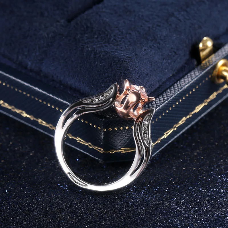 YOBEST Лидер продаж супер блестящий цирконий серебряный цвет свадебные кольца на палец для женщин ювелирные изделия подарок