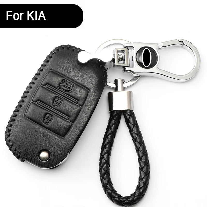 Кожаный чехол для ключей KIA K3 K5 K2 K4 Kx3 kx5 kxcross key protector|Футляр автомобильного ключа| |