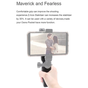 

Z-Axis Shock Absorber Stabilizer with Storage Features Portable Handheld Grip Holder Box for DJI OSMO Pocket Camera