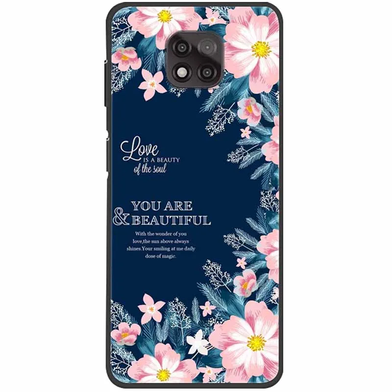 Butterfly Silicone Soft Phone Cover and Protector for Moto G Power and Play