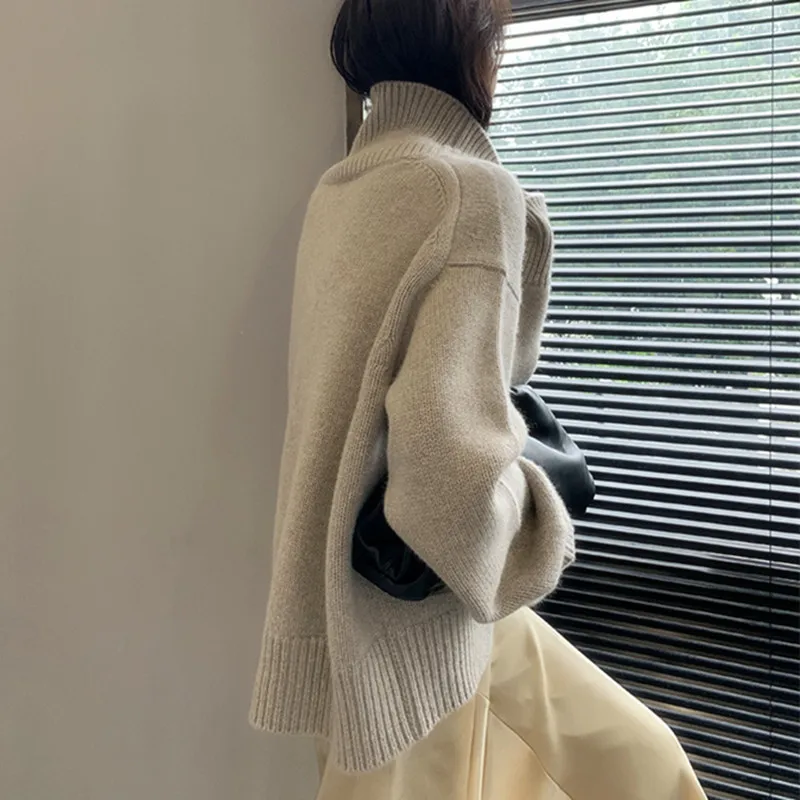 Autumn  winter new cashmere sweater women's plus