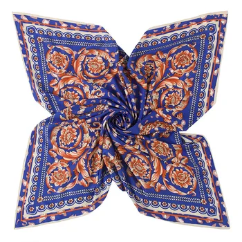 

100cm Luxury Brand Winter Scarf For Women Square Scarf 2019 New kerchief Handkerchief Bandanna Scarf For Ladies