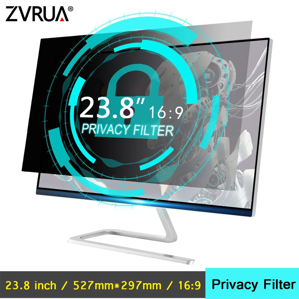 Skup 23.8 cal (527mm * 297mm) filtr prywatyzujący Anti Glare LCD folia ochronna na ekran do 169 panoramiczny komputera Notebook monitory komputerowe