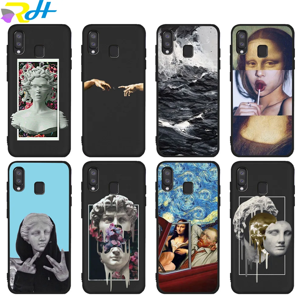 Для Samsung Galaxy J3 J5 J7 2017 года J4 J6 J8 Plus 2018 чехол для телефона Etui мультяшная статуя