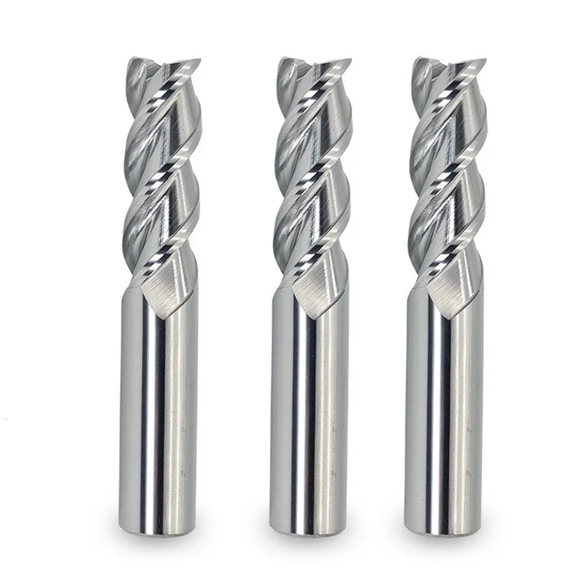 D6 75L 6mm x 20mm Four Flutes Micro Solid Carbide End Mill CNC for Steel Milling 