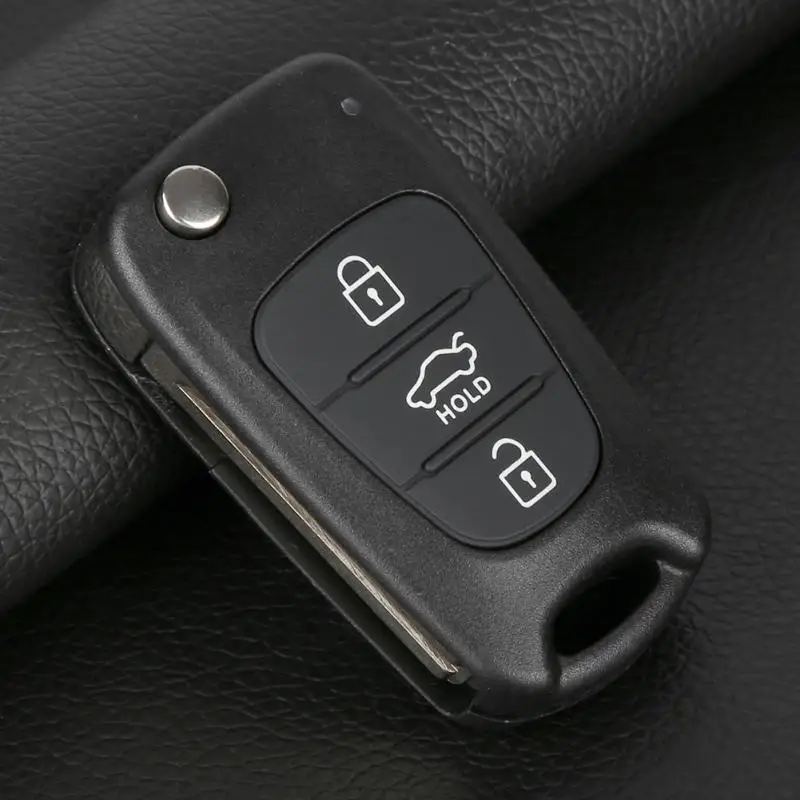Car Key Case 3 Buttons Remote Flip Key Shell Case For KIA 2006-2013 Rondo Soul Sportage Rio S161C Car Remote Shell Fob