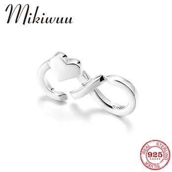 

925 Sterling Silver Eternal oath Heart Charm Beads Connector for Bracelets DIY Link Chain Bracelet Jewelry Making Accessories