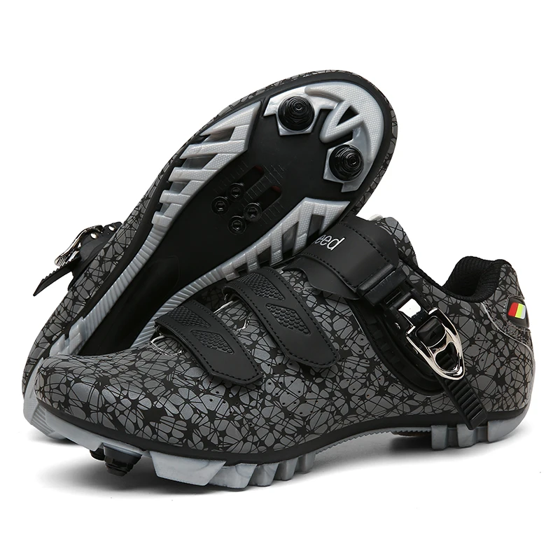 NEW Men MTB Cycling Shoes Flat Cleats Road Bike Boots Speed Bicycle Sneaker Racing Women SPD Mountain Biking Self-Locking Shoes