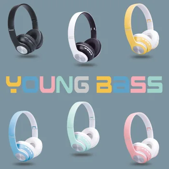 

Newest HIFI dual stereo earphones bluetooth 5.0 headphone music headset Wireless+Wir with microphone support FM and SD card
