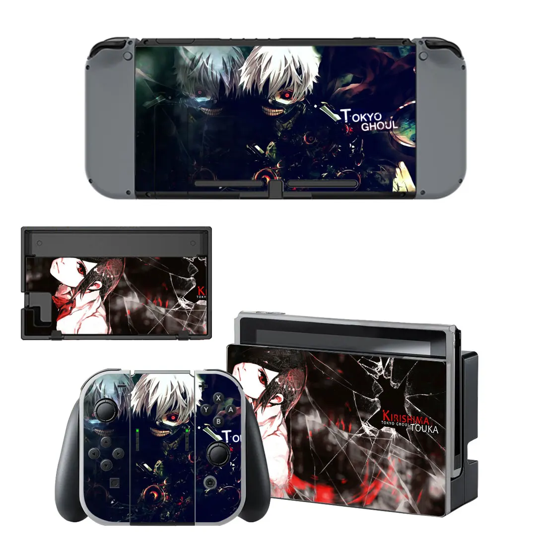 11 Styles Tokyo Ghoul Style Vinyl Decal Skin Sticker For Nintendo Switch NS NX Console Protector  Game Accessoriy NintendoSwitch 