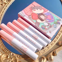 

5 Colors Waterproof Long-Lasting Not Easy To Fade Lip Mud Lipstick Makeup Cosmetic Lip Gloss Girly Matte Velvet Lip Glaze