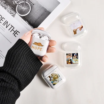 

Cartoon Case For AirPods Case Cute Cat Vintage Painting Soft Clear Silicone Bluetooth Earphone Case For Apple Airpods 1 2