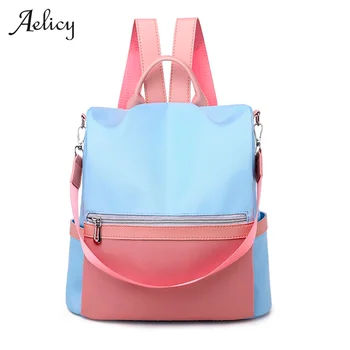 

Aelicy Mixedcolor Handbag Shoulder Backpack Women Laptop Backpack Men Backpacks Business Notebook Waterproof Back Pack Bags