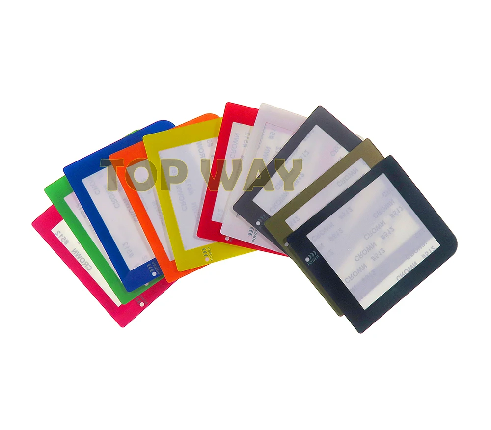 2 шт. цветные запасные пластиковые фотообои с логотипом для Gameboy Pocket GBP|lens replacement|lens