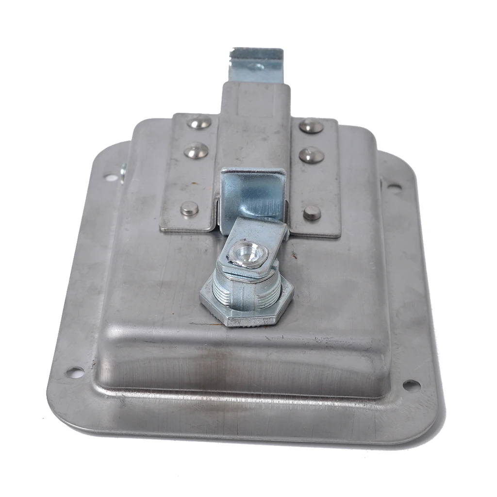 2 Pcs Stainless Steel Tool Box Motorhome Entry Dead Bolt Lock Latch&Key & Gasket For Marine Yacht RV Vehicles Trailers Caravan