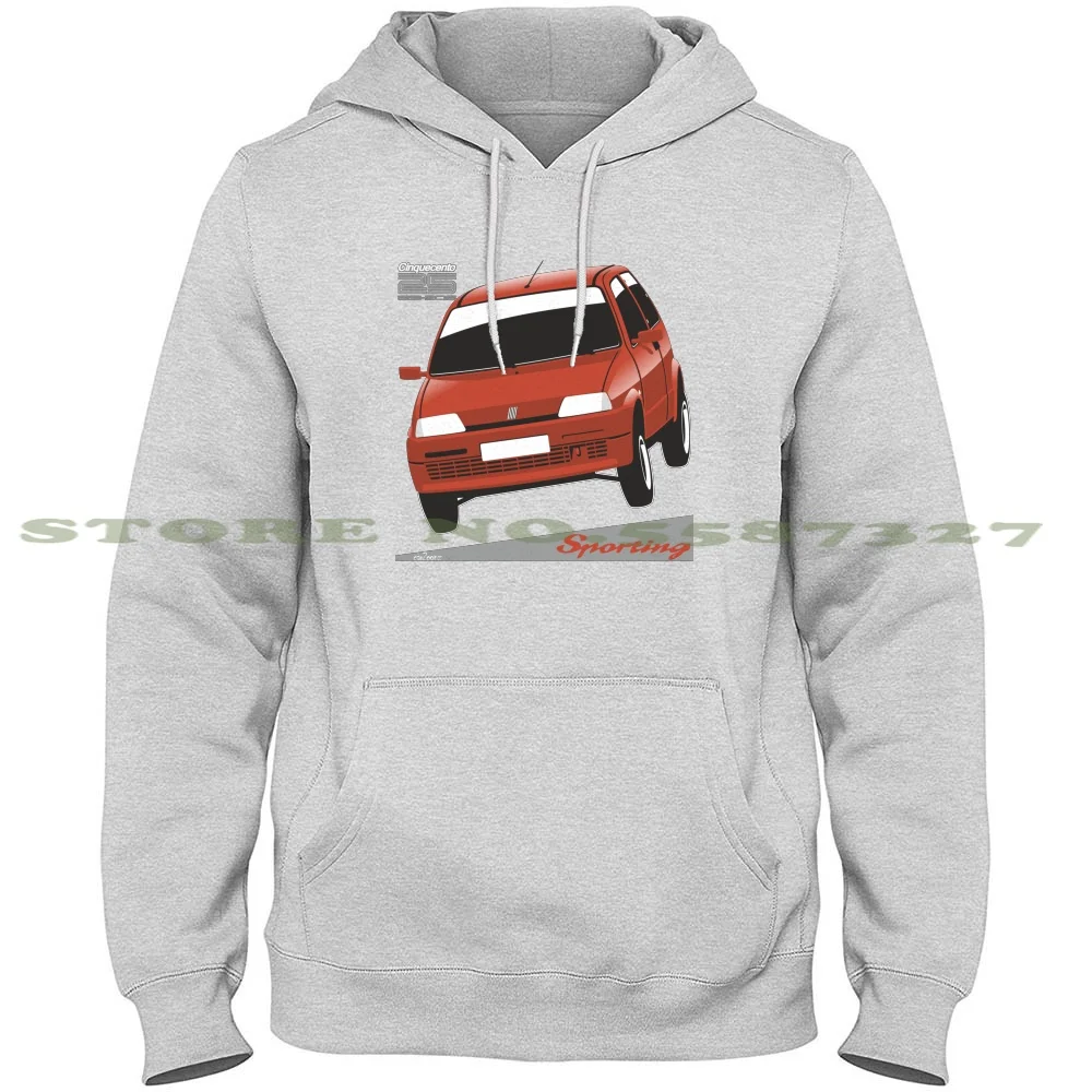 Fiat Cinquecento Sporting Red Felpe Con Cappuccio Felpa Per Uomo Donna Fiat Cinquecento 500 Sporting Abarth City Classic 25 Anni Auto