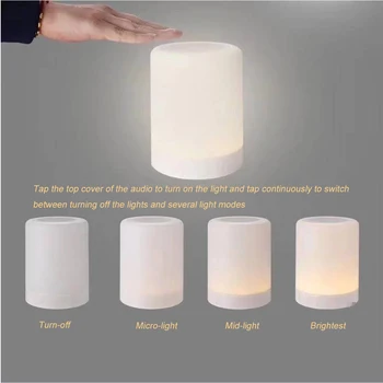 

New Portable Touch Colorful Night Light With Bluetooth Speaker Smart Wireless BLE Speaker Touch Control Desk Lamp умная колонка