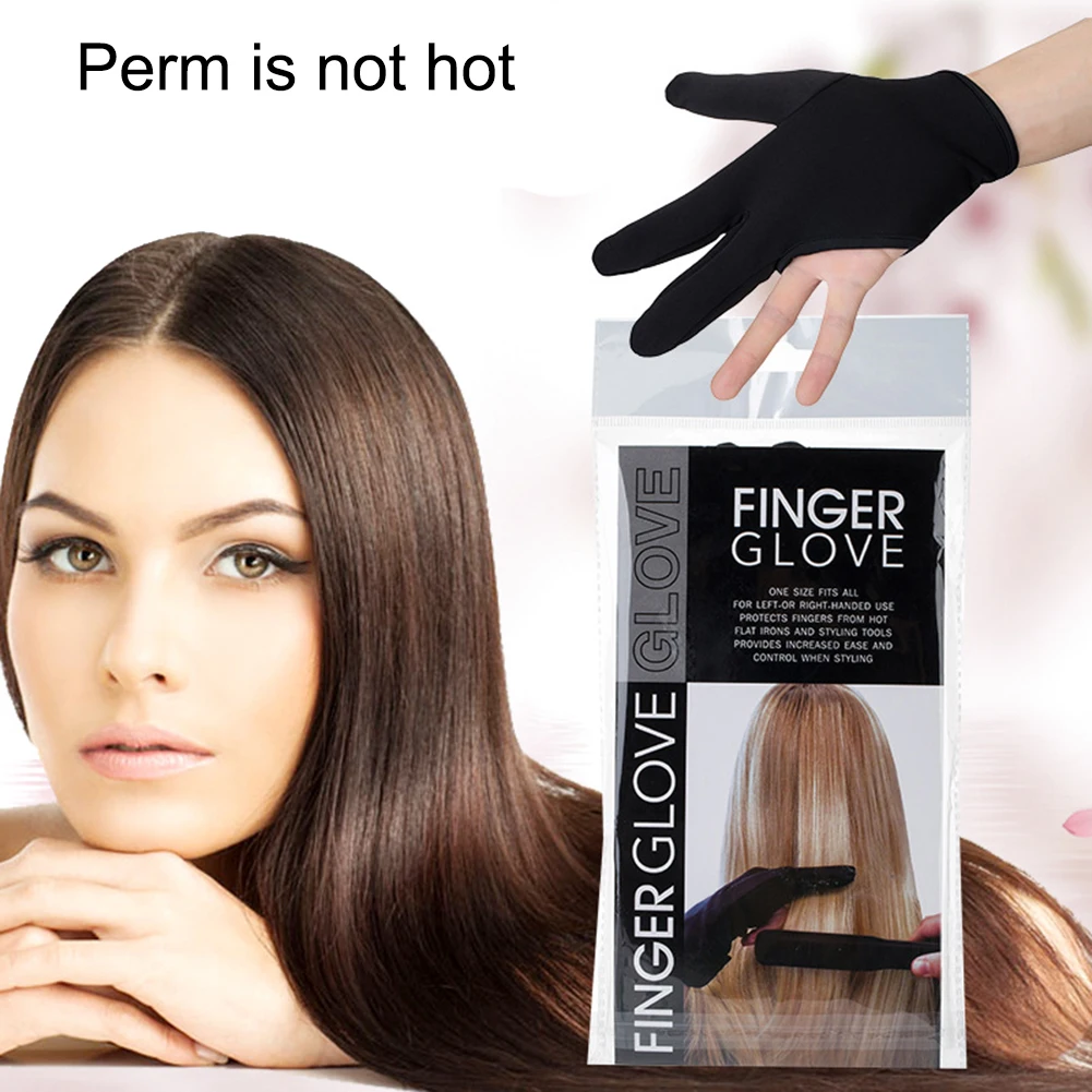 Hair Straightener Perm Curling Hairdressing Heat Resistant Finger Glove Hair Care Styling Tools