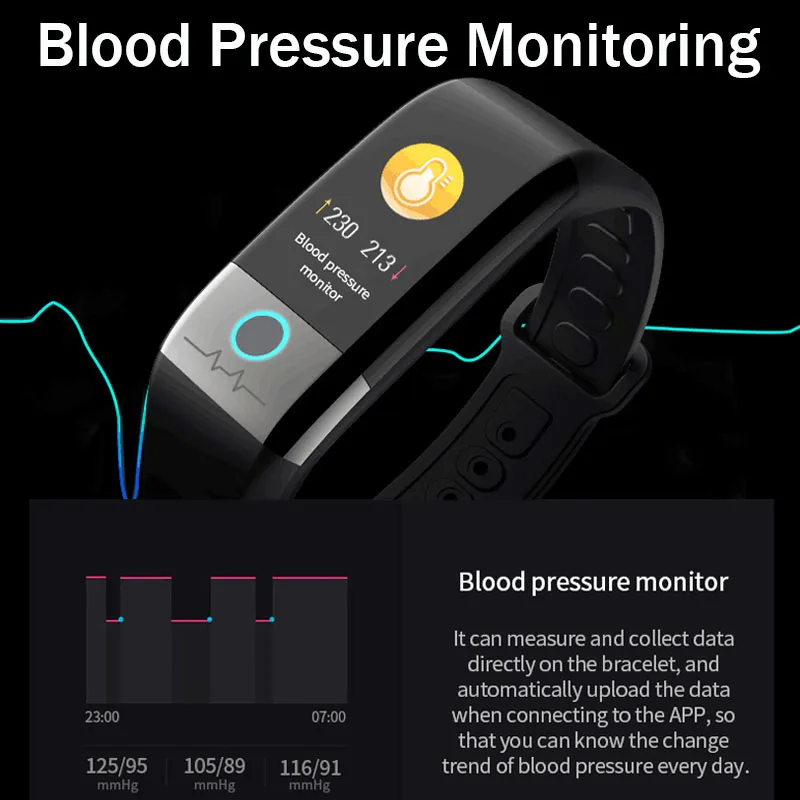 X1 Спортивные Bluetooth мужские смарт браслет PPG + ECG часы кровяное давление Пульс IP67