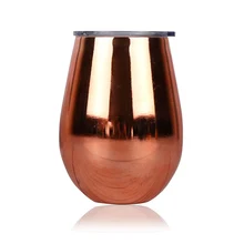 Нержавеющая сталь небьющаяся яичная скорлупа чашка Stemless прочная Современная посуда для напитков УФ покрытие украшение дома питьевое стекло